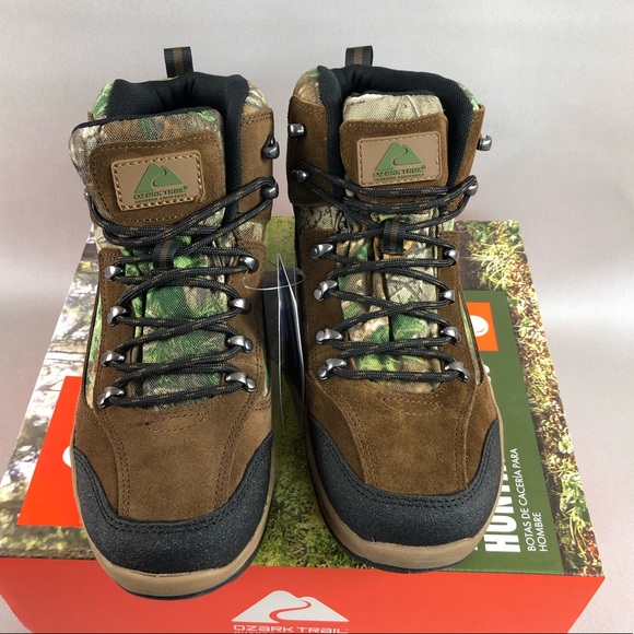 NWT Ozark Trail Men’s Brush Ankle High Waterproof Camo Mid Hiking Boots - Picture 13 of 16